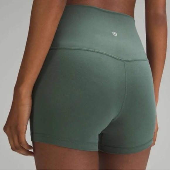 Lululemon Align Short High Rise Bike Shorts Dark Forest Green 12 NWT - Picture 3 of 8